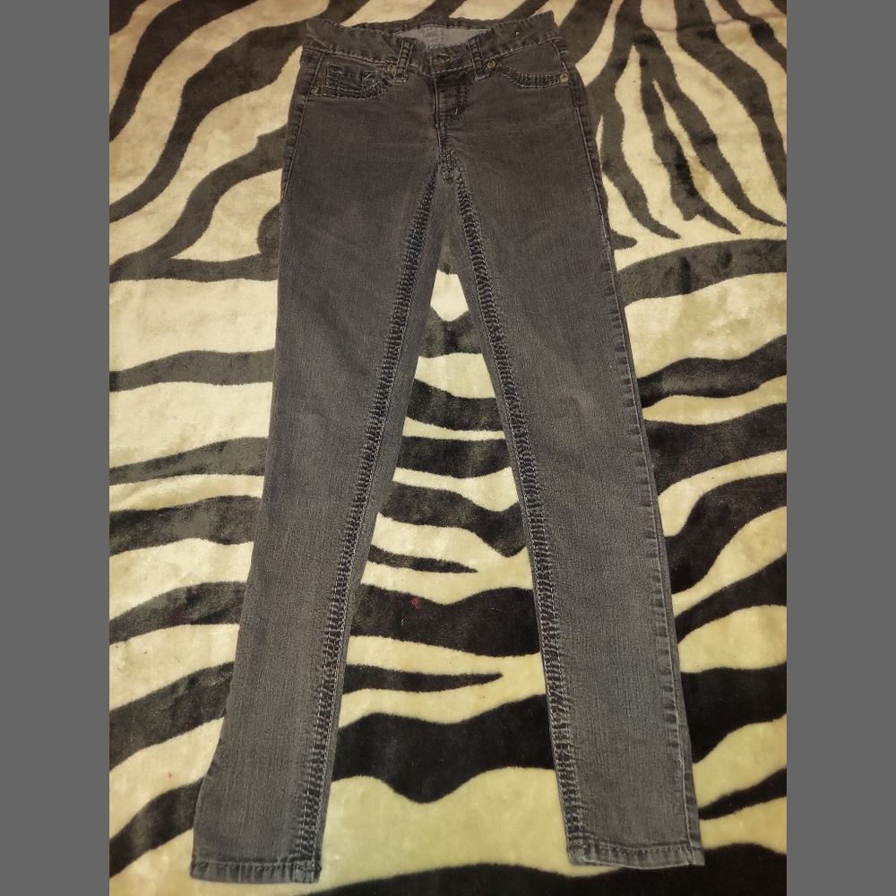 Gray Fragile Skinny Jeans
